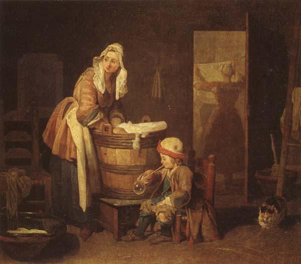 jean-Baptiste-Simeon Chardin The Washerwoman oil painting image